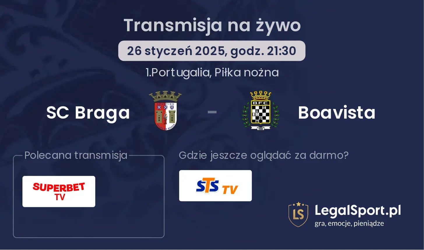 SC Braga - Boavista gdzie oglądać?