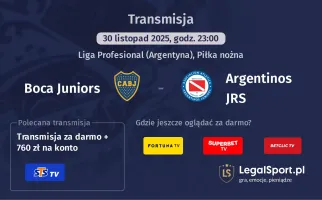 Boca Juniors - Argentinos JRS gdzie oglądać? (30.11)