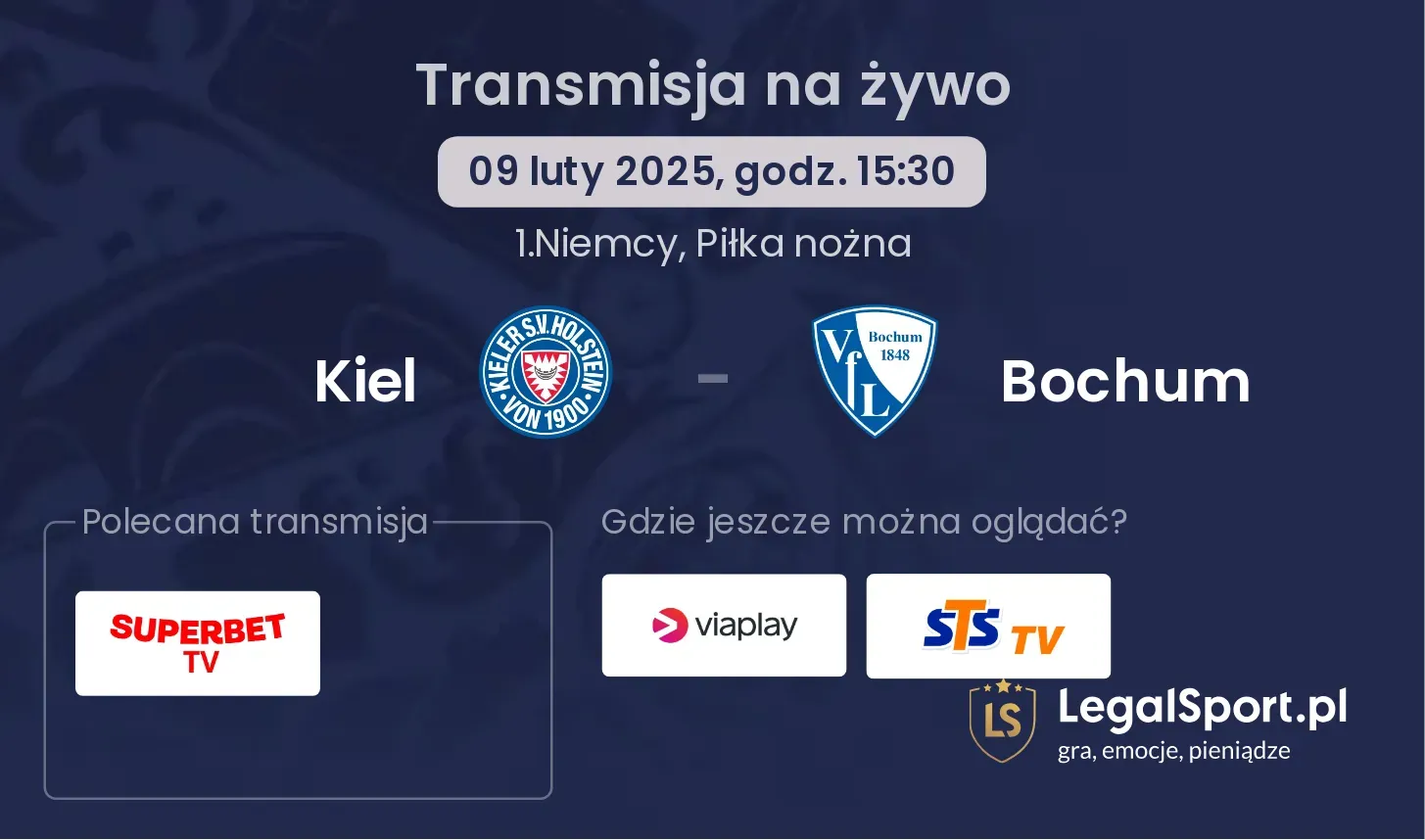 Kiel - Bochum gdzie oglądać?