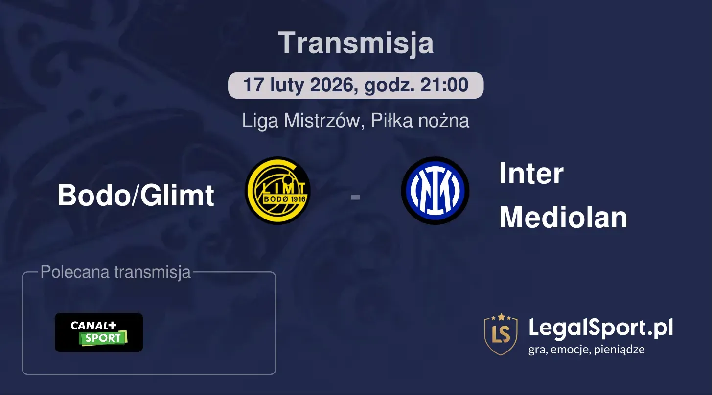 Bodo/Glimt - Inter Mediolan Transmisje