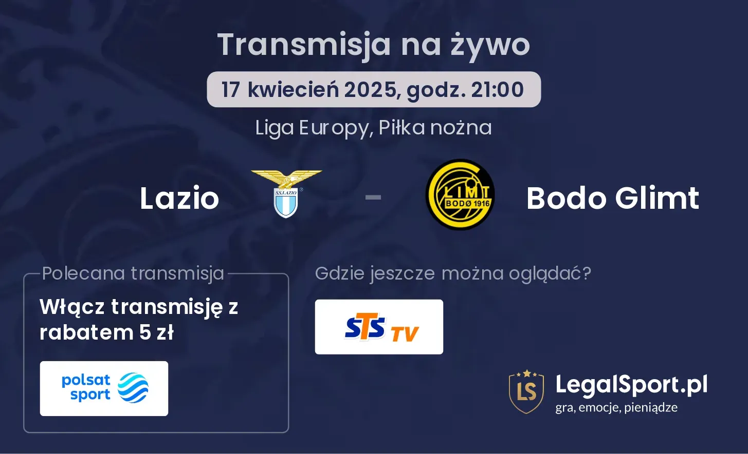 Lazio - Bodo Glimt gdzie oglądać?