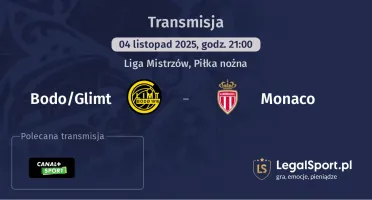 Bodo/Glimt - Monaco gdzie oglądać? (04.11)