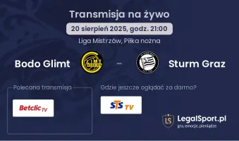 Bodo Glimt - Sturm Graz gdzie oglądać?
