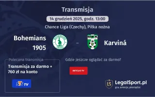 Bohemians 1905 - Karviná gdzie oglądać? (14.12)