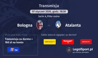 Bologna - Atalanta gdzie oglądać (07.01.2026)