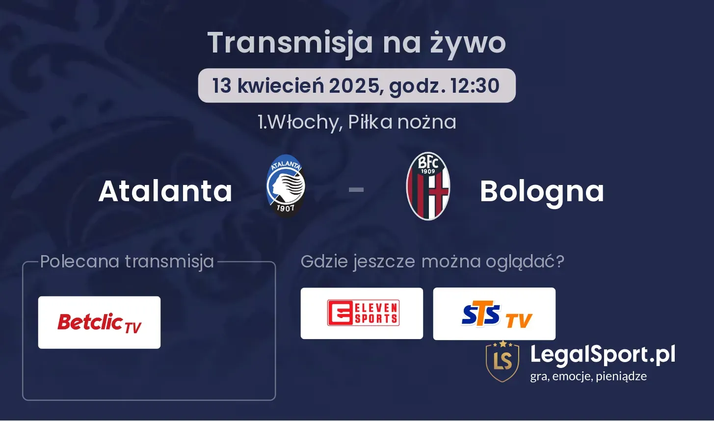 Atalanta - Bologna gdzie oglądać?