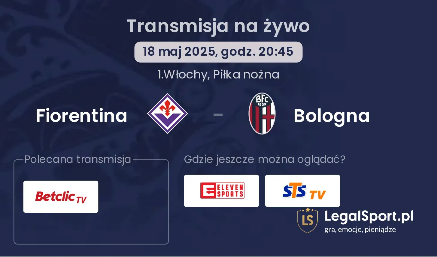 Fiorentina - Bologna gdzie oglądać?