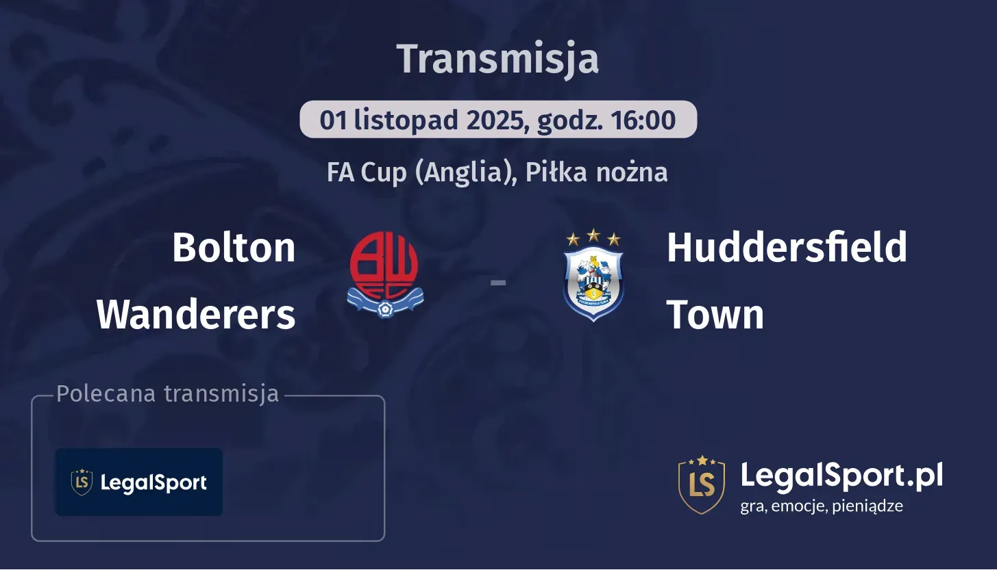 Bolton Wanderers - Huddersfield Town Transmisje