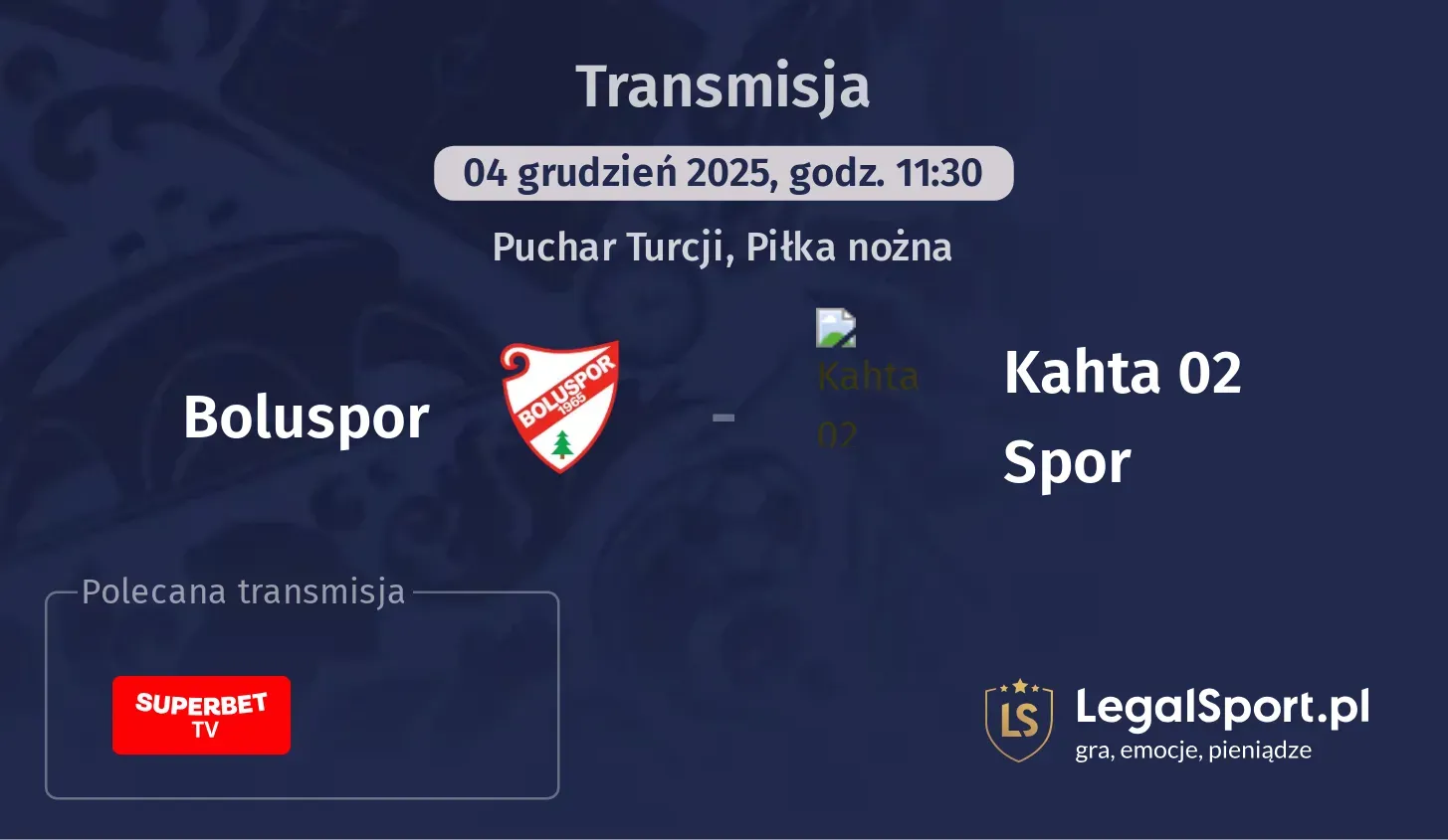 Boluspor - Kahta 02 Spor Transmisje