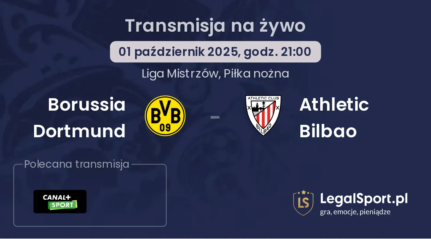 Borussia Dortmund - Athletic Bilbao gdzie oglądać?