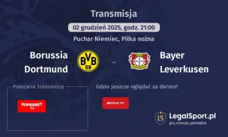 Borussia Dortmund - Bayer Leverkusen gdzie oglądać? (02.12)