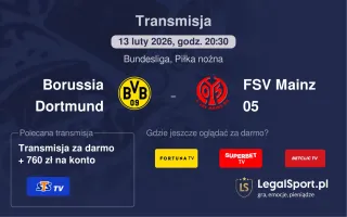 Borussia Dortmund - FSV Mainz 05 gdzie oglądać? (13.02)