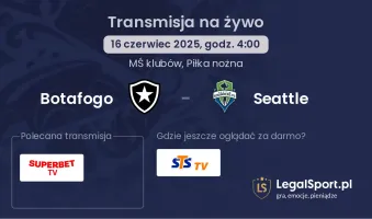 Botafogo - Seattle gdzie oglądać?