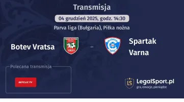 Botev Vratsa - Spartak Varna gdzie oglądać? (04.12)