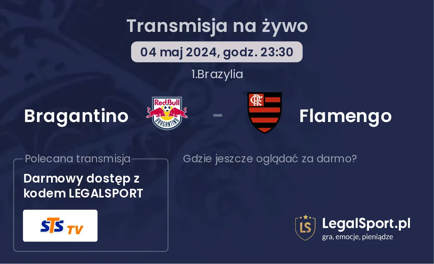 Bragantino - Flamengo transmisja na żywo
