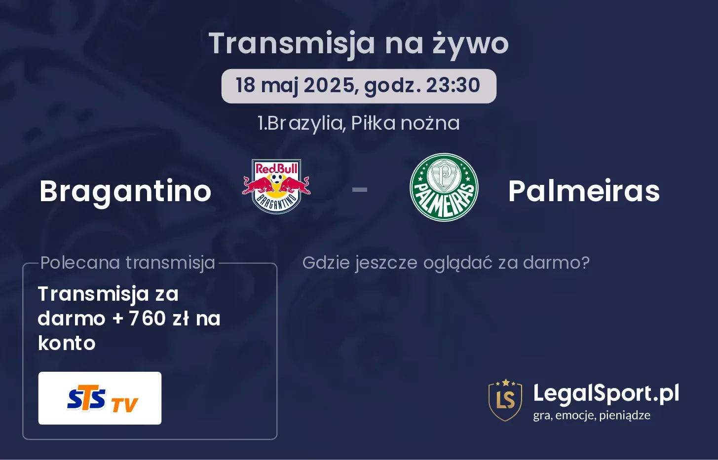 Bragantino - Palmeiras gdzie oglądać?