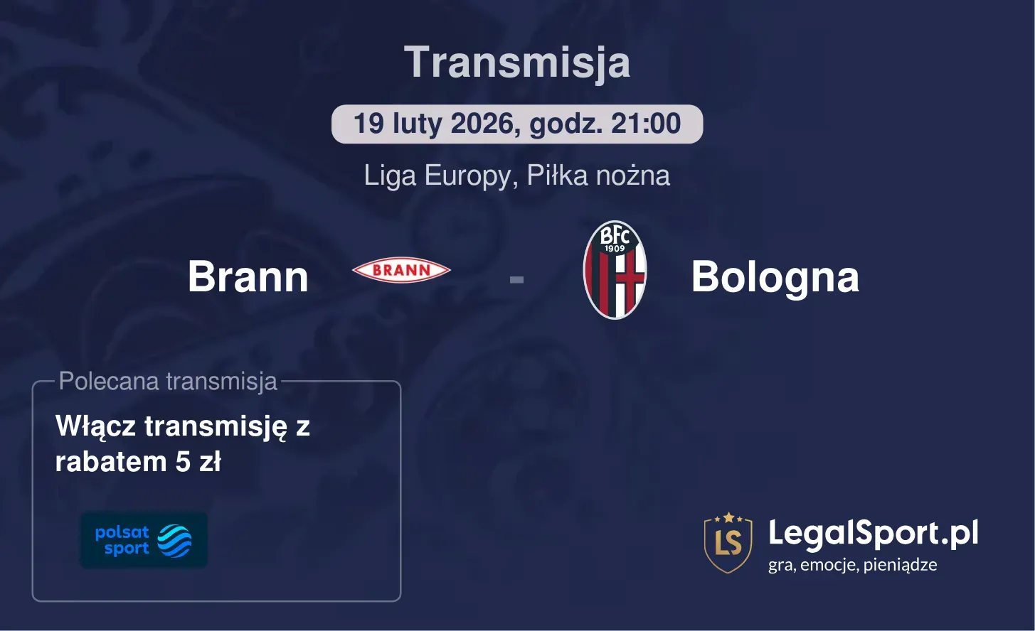 Brann - Bologna Transmisje