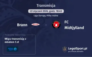 Brann - FC Midtjylland gdzie oglądać (22.01.2026)