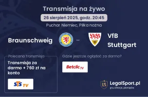 Braunschweig - VfB Stuttgart gdzie oglądać?