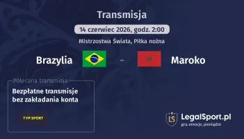 Brazylia - Maroko gdzie oglądać? (14.06)