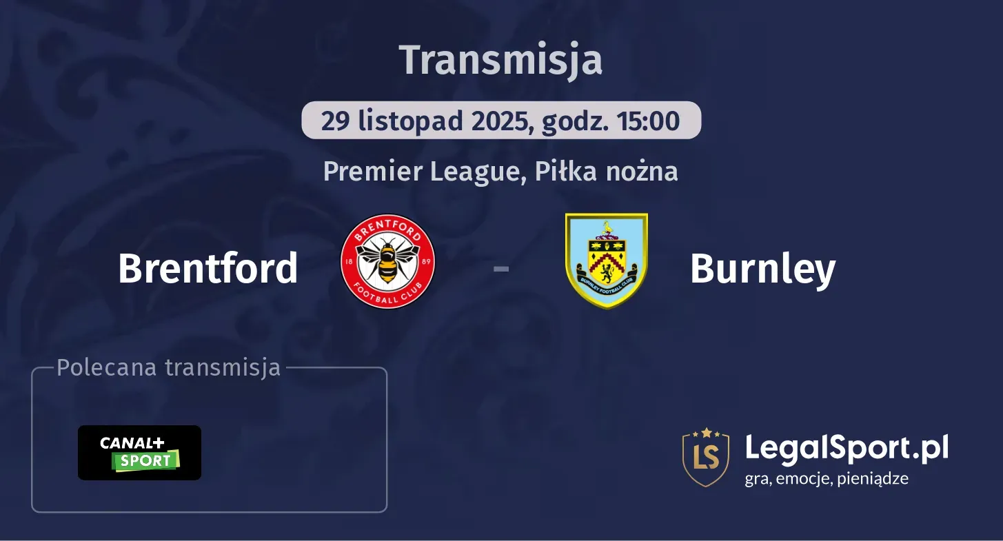 Brentford - Burnley Transmisje