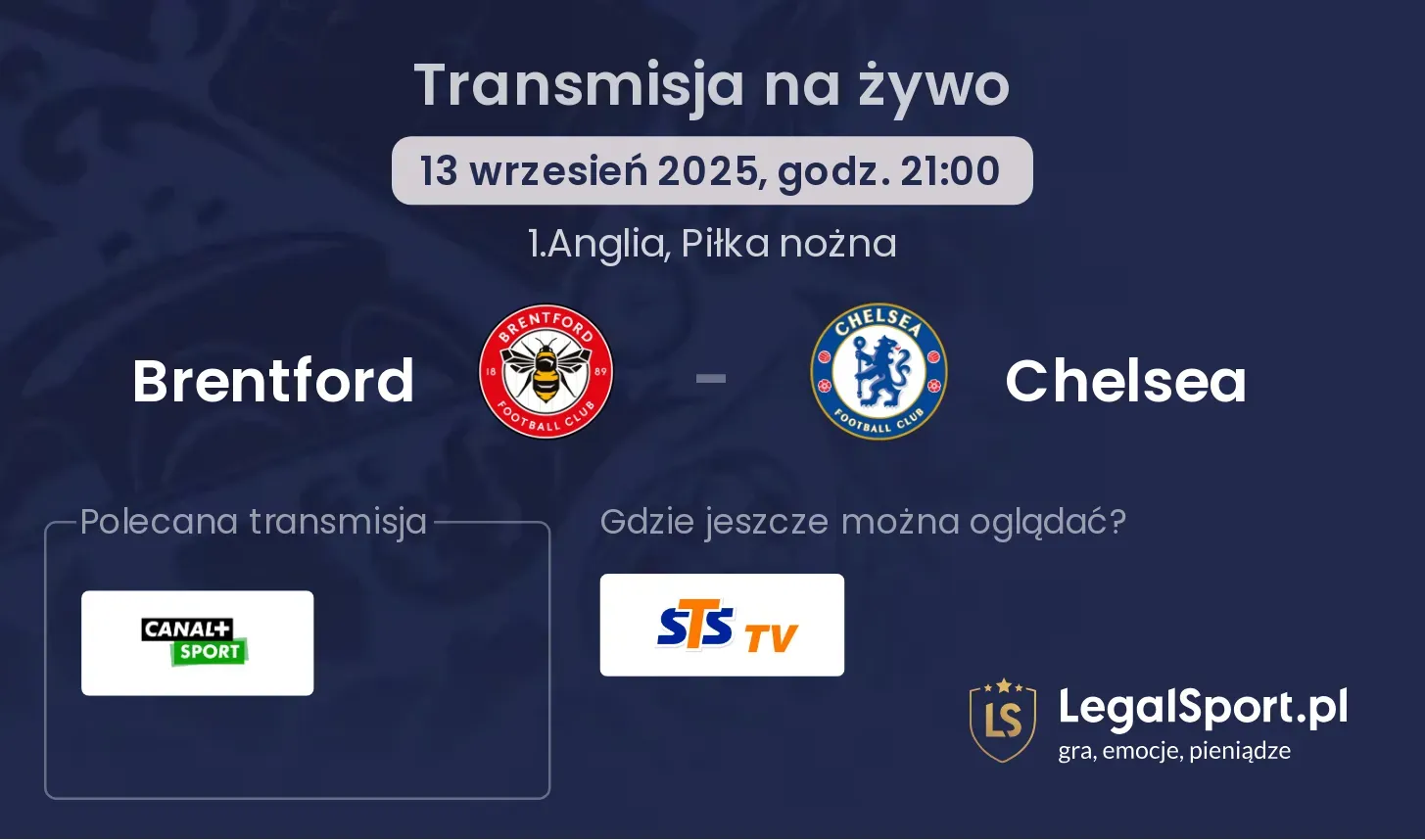 Brentford - Chelsea gdzie oglądać?