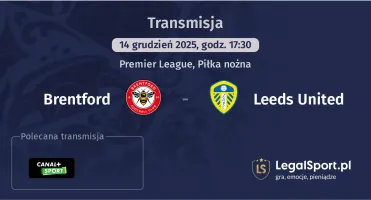 Brentford - Leeds United gdzie oglądać? (14.12)