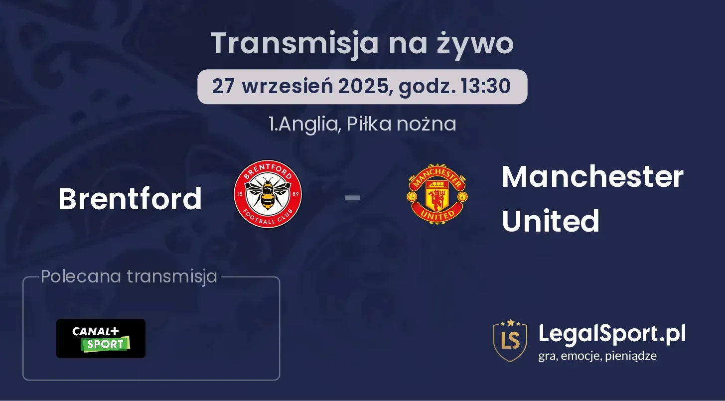 Brentford - Manchester United gdzie oglądać?