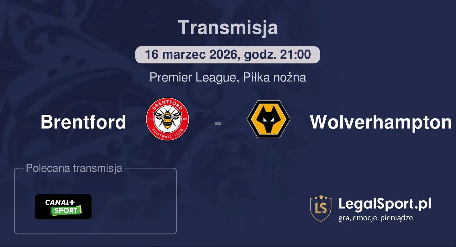 Brentford - Wolverhampton Transmisje