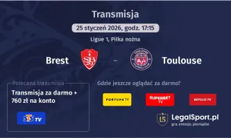Brest - Toulouse gdzie oglądać? (25.01)