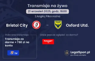 Bristol City - Oxford Utd. gdzie oglądać?