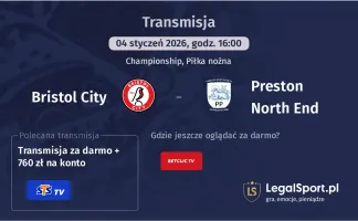 Bristol City - Preston North End gdzie oglądać? (04.01)