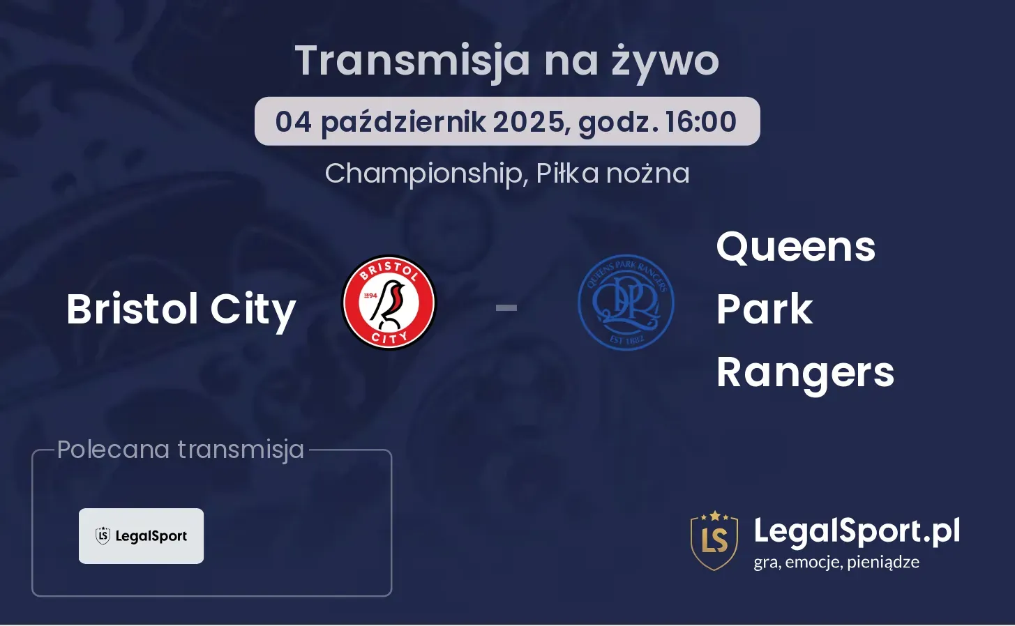 Bristol City - Queens Park Rangers gdzie oglądać?