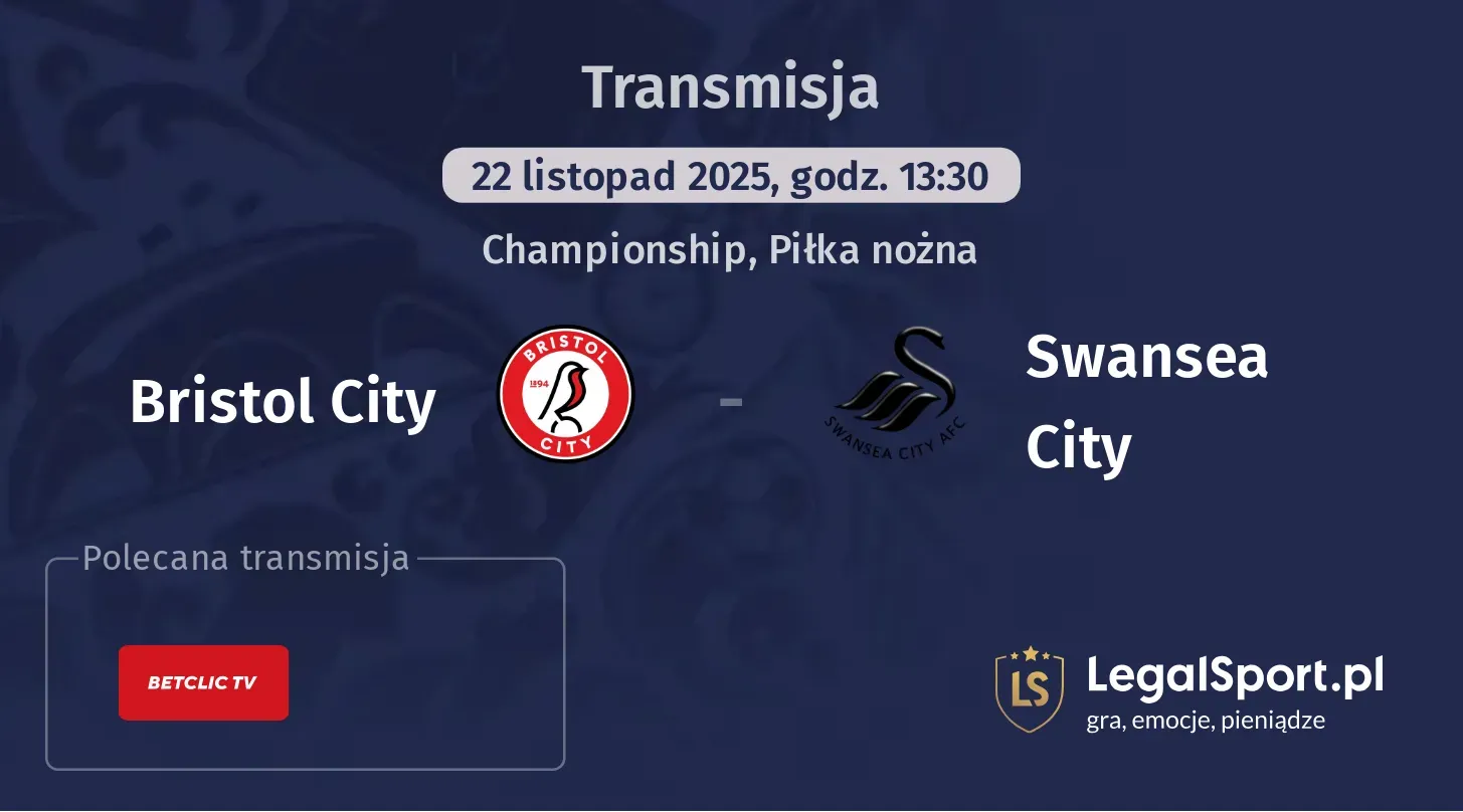 Bristol City - Swansea City Transmisje