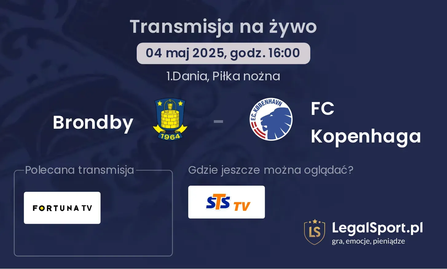 Brondby - FC Kopenhaga gdzie oglądać?