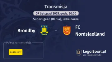 Brondby - FC Nordsjaelland gdzie oglądać? (09.11)