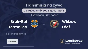 Bruk-Bet Termalica - Widzew Łódź gdzie oglądać?