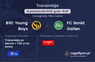 BSC Young Boys - FC Sankt Gallen gdzie oglądać?