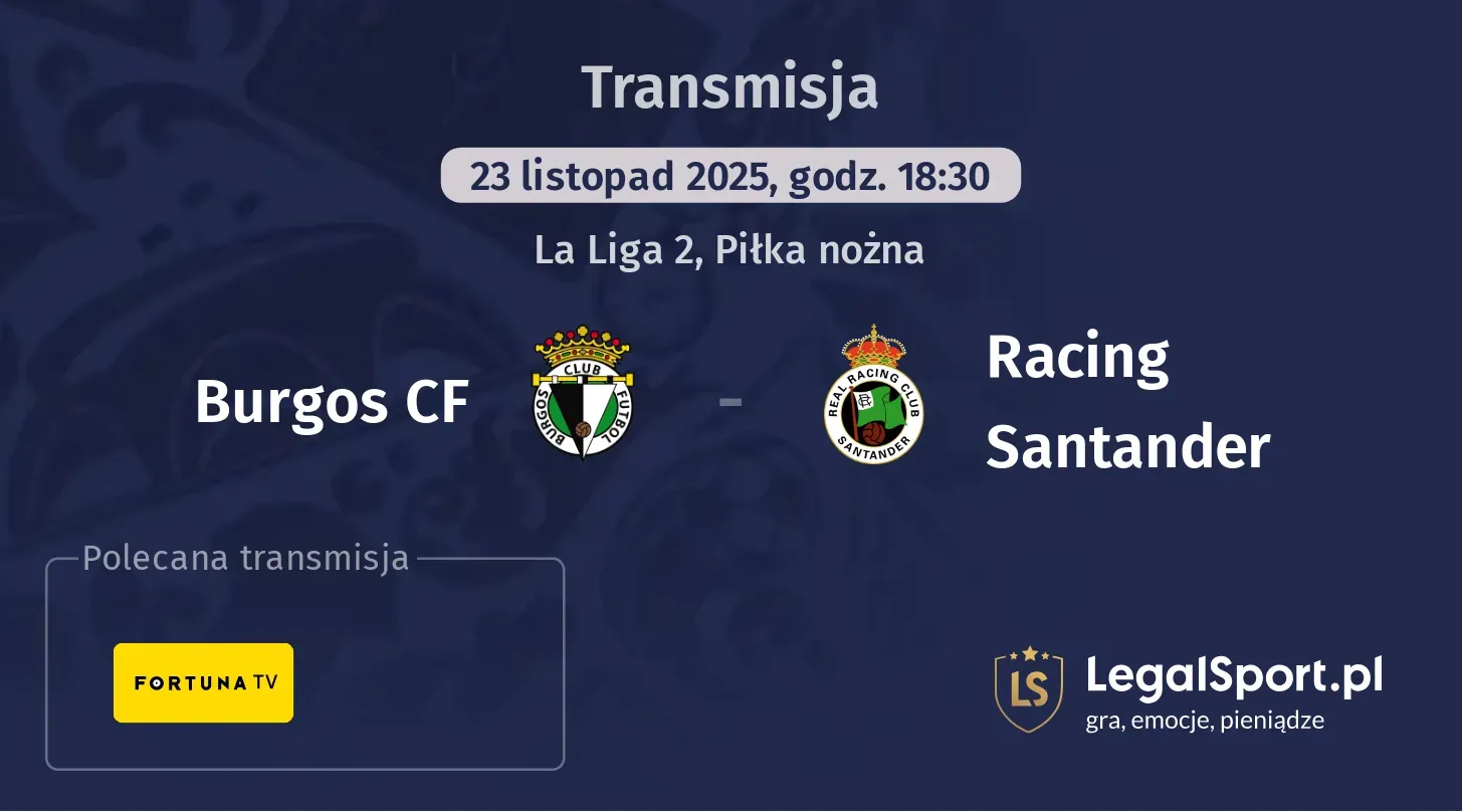 Burgos CF - Racing Santander Transmisje