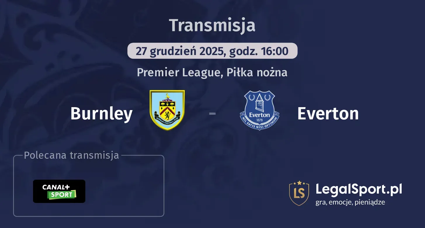 Burnley - Everton Transmisje