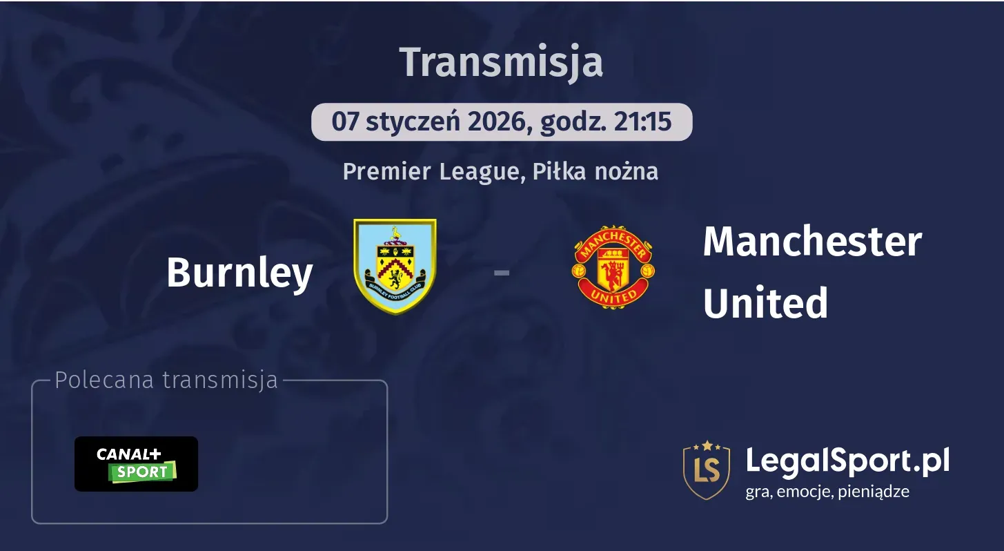 Burnley - Manchester United Transmisje