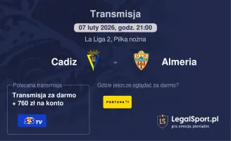 Cadiz - Almeria gdzie oglądać? (07.02)