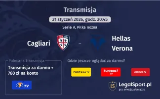 Cagliari - Hellas Verona gdzie oglądać (31.01.2026)