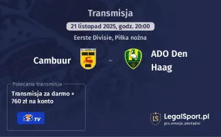 Cambuur - ADO Den Haag gdzie oglądać? (21.11)