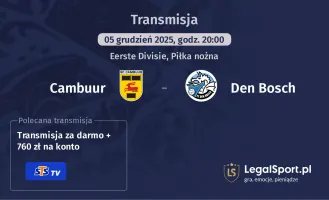 Cambuur - Den Bosch gdzie oglądać? (05.12)