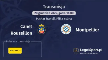 Canet Roussillon - Montpellier gdzie oglądać? (20.12)