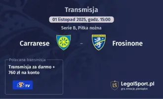 Carrarese - Frosinone gdzie oglądać?