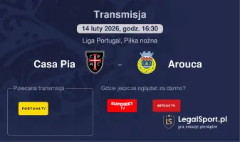 Casa Pia - Arouca gdzie oglądać? (14.02)