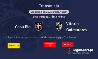 Casa Pia - Vitoria Guimarares gdzie oglądać? (28.12)