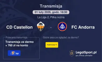 CD Castellon - FC Andorra gdzie oglądać? (01.02)